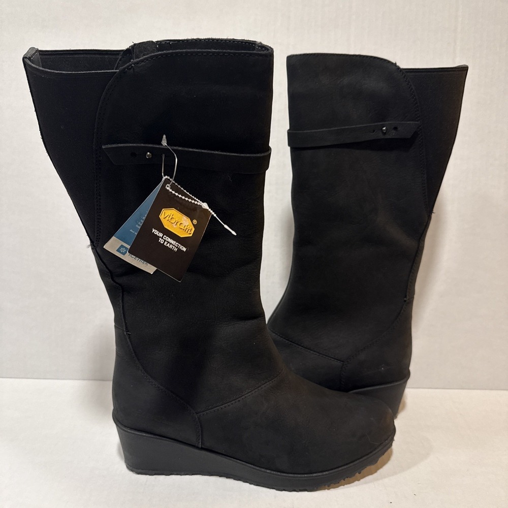 Woman's Eddie Bauer Icetrek Calf Boots Size 11 Black NWOB